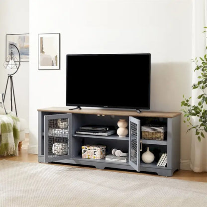 Modern Farmhouse TV Media Stand,Large Home Entertainment Console