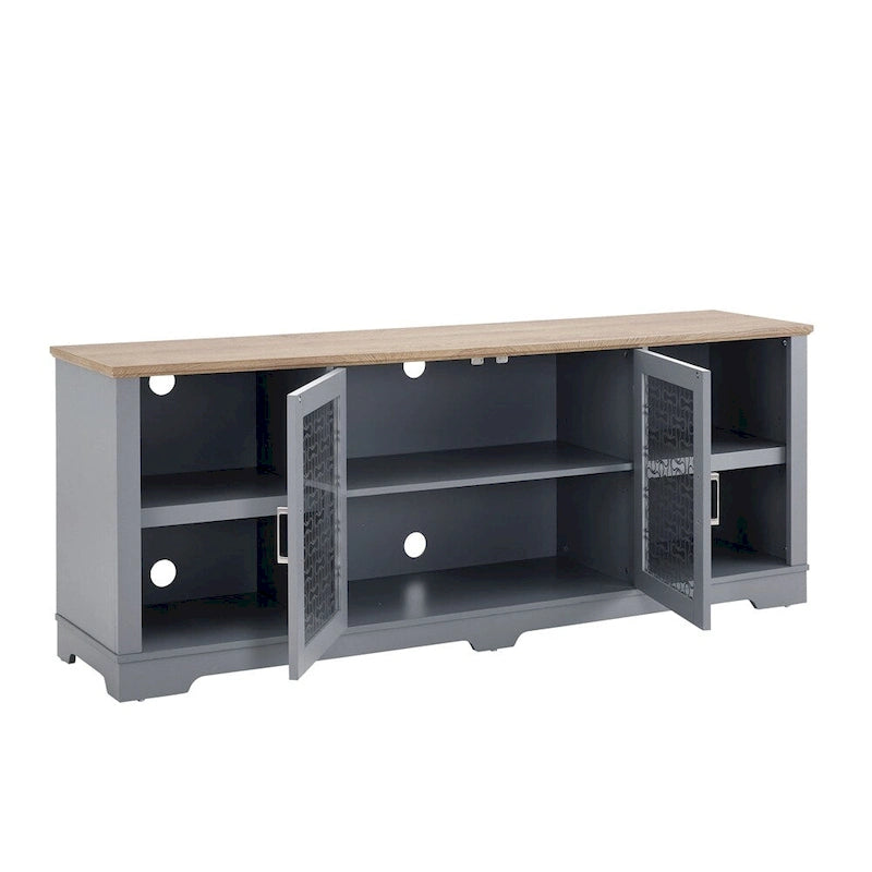 Modern Farmhouse TV Media Stand,Large Home Entertainment Console
