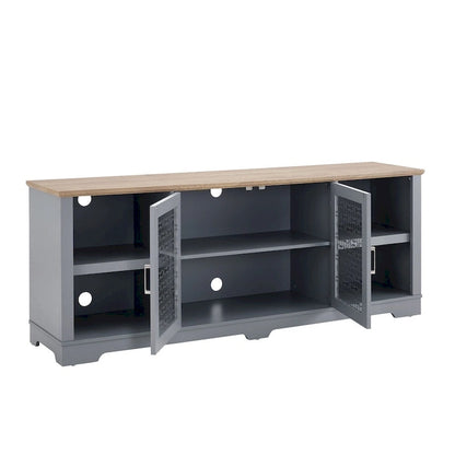 Modern Farmhouse TV Media Stand,Large Home Entertainment Console