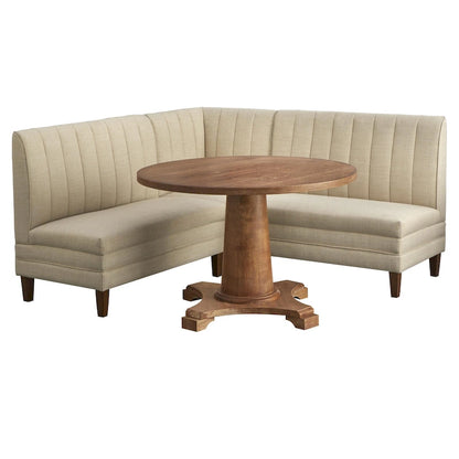 Lifestorey Kerrington Channel Back Upholstered Corner Seat