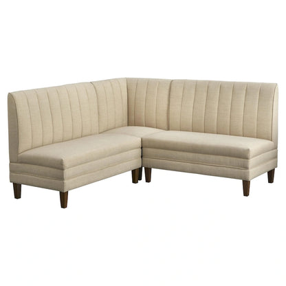 Lifestorey Kerrington Channel Back Upholstered Corner Seat