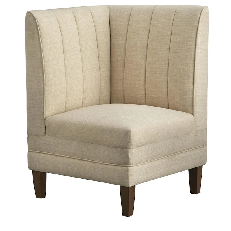 Lifestorey Kerrington Channel Back Upholstered Corner Seat