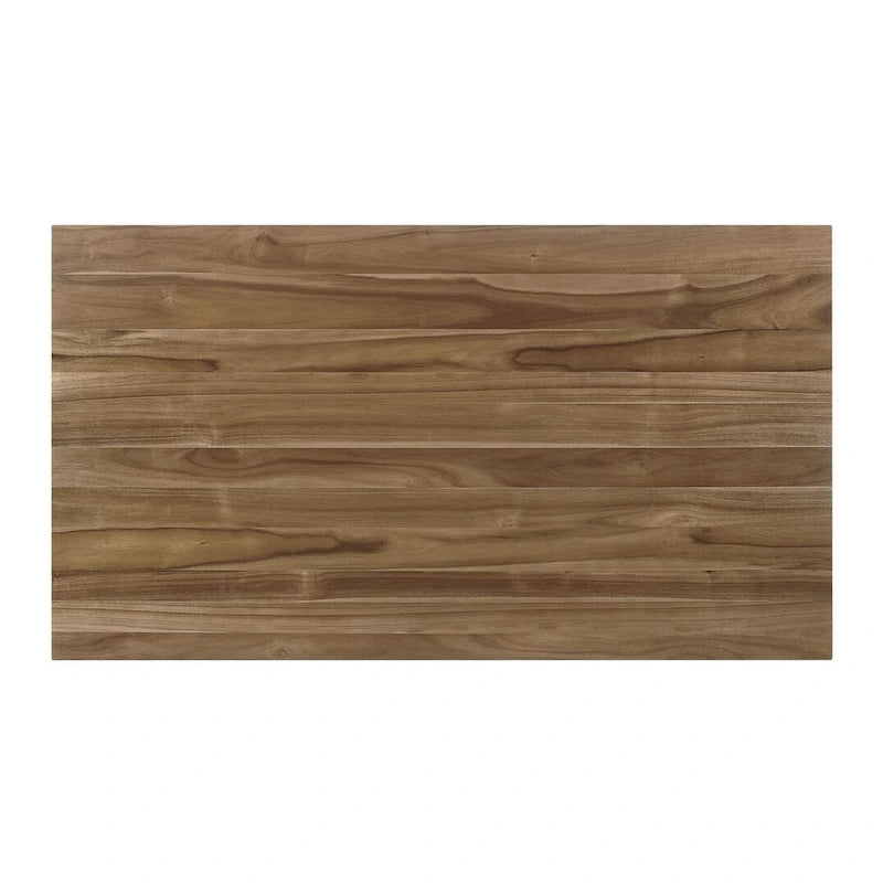 Prospect Natural Acacia and Off White Dining Table with Flared Leg