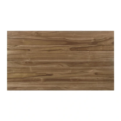 Prospect Natural Acacia and Off White Dining Table with Flared Leg