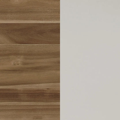 Prospect Natural Acacia and Off White Dining Table with Flared Leg