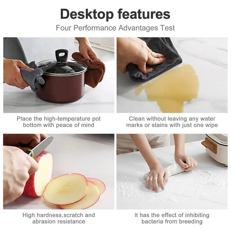 9 - Piece 94.48 Modern Minimalist Extendable Sintered Stone Top Dining Set with 8 Fabric Chair