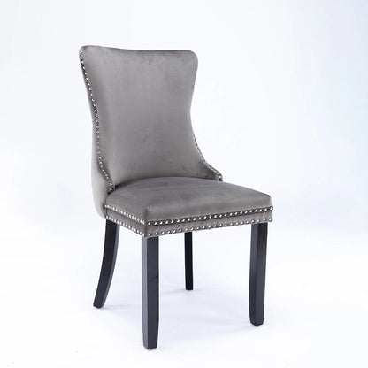 Upholstered Wing-Back Dining Chair Set Of 2