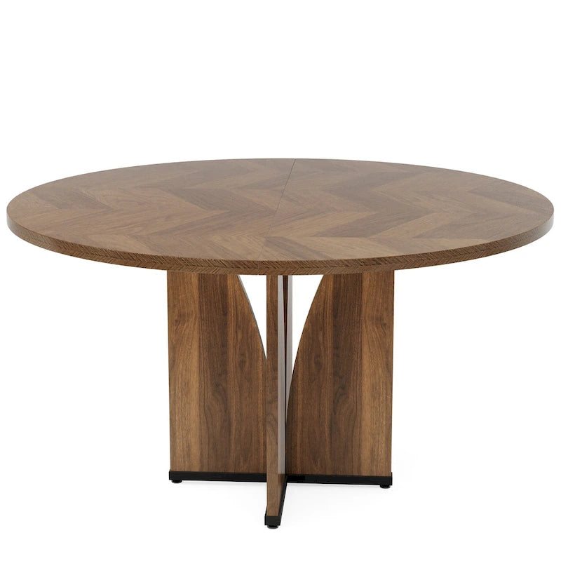 Wood 39.37-inch Round Dining Table for Kitchen Dining Room