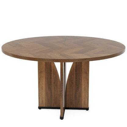 Wood 39.37-inch Round Dining Table for Kitchen Dining Room