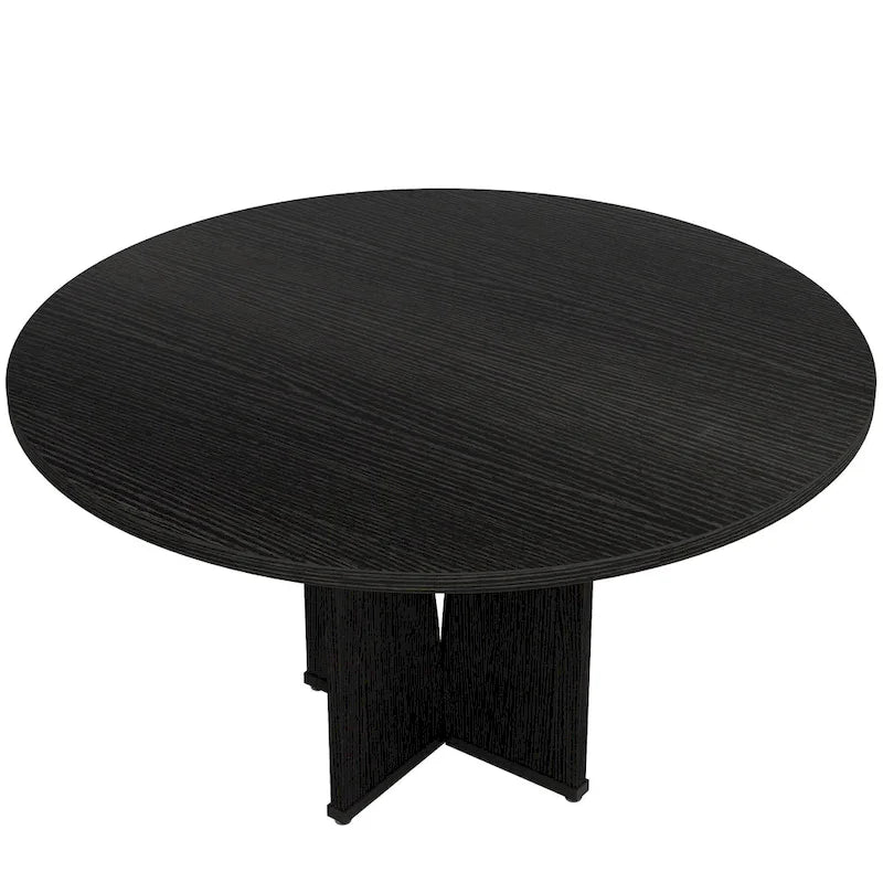 Wood 39.37-inch Round Dining Table for Kitchen Dining Room