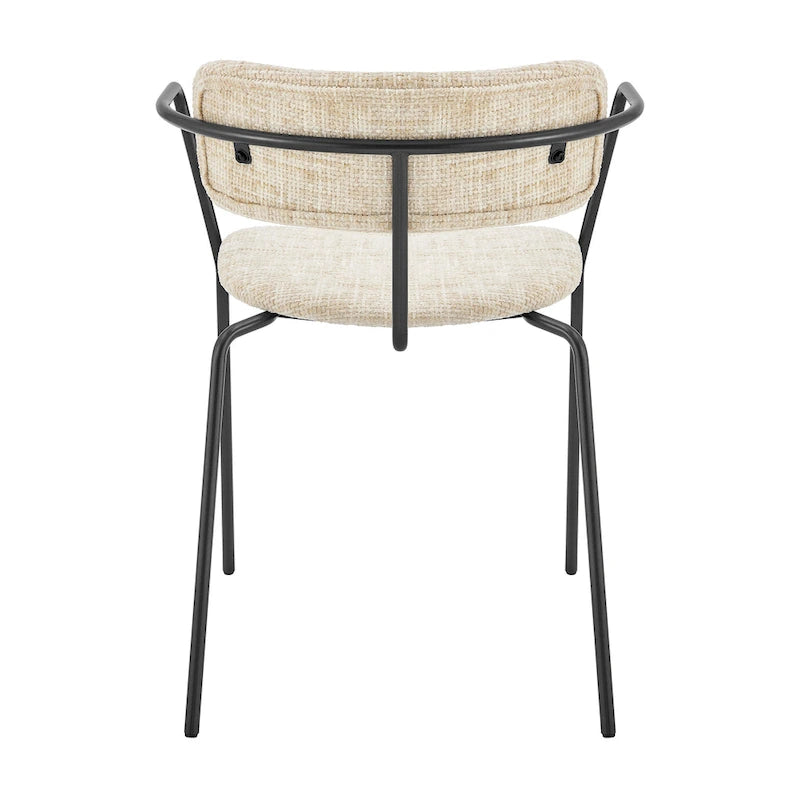 Alivia Fabric Dining Side Arm Chair, (Set of 2)