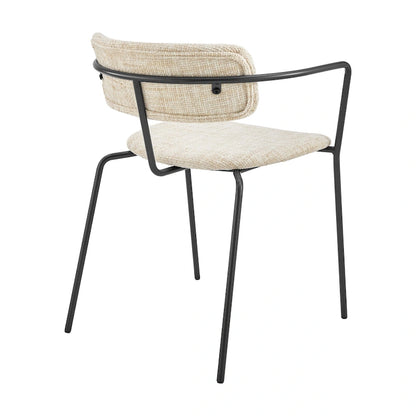 Alivia Fabric Dining Side Arm Chair, (Set of 2)