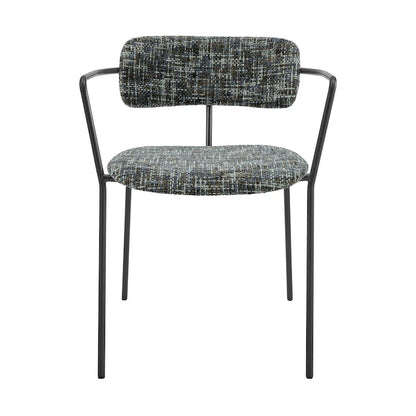 Alivia Fabric Dining Side Arm Chair, (Set of 2)