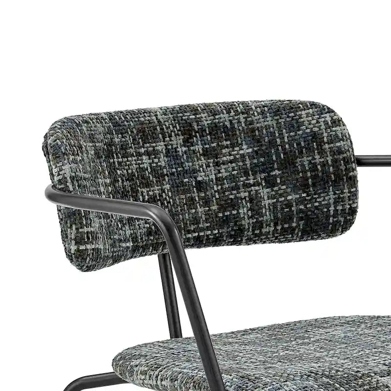 Alivia Fabric Dining Side Arm Chair, (Set of 2)