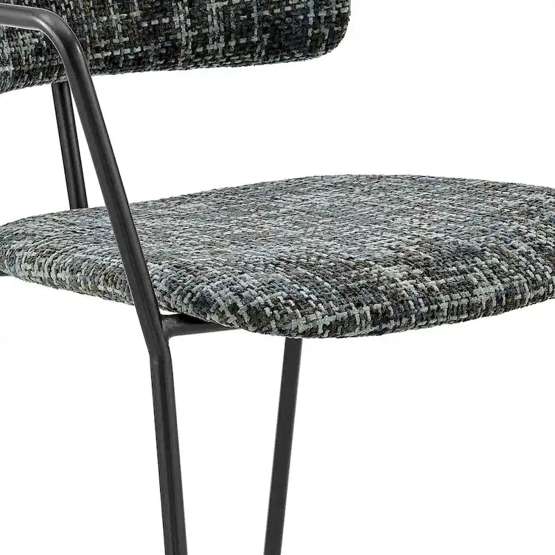 Alivia Fabric Dining Side Arm Chair, (Set of 2)