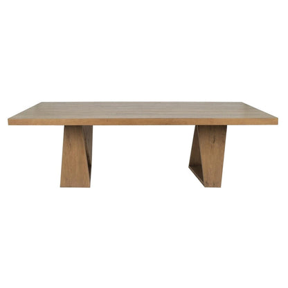 Classic Home Arleth 94 Reclaimed Oak Transitional Dining Table in Natural