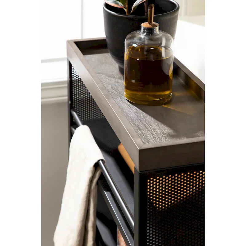 Kate and Laurel Piazza Storage Cart - 18x7x30