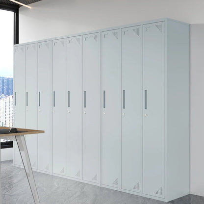 Steel School Locker with Key and 3 Doors