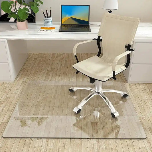 Office Chair Mat withTempered Glass for Hardwood Floor