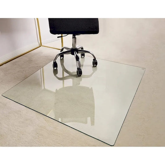 Office Chair Mat withTempered Glass for Hardwood Floor