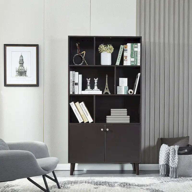 Bookcase,Bookshelf with Doors