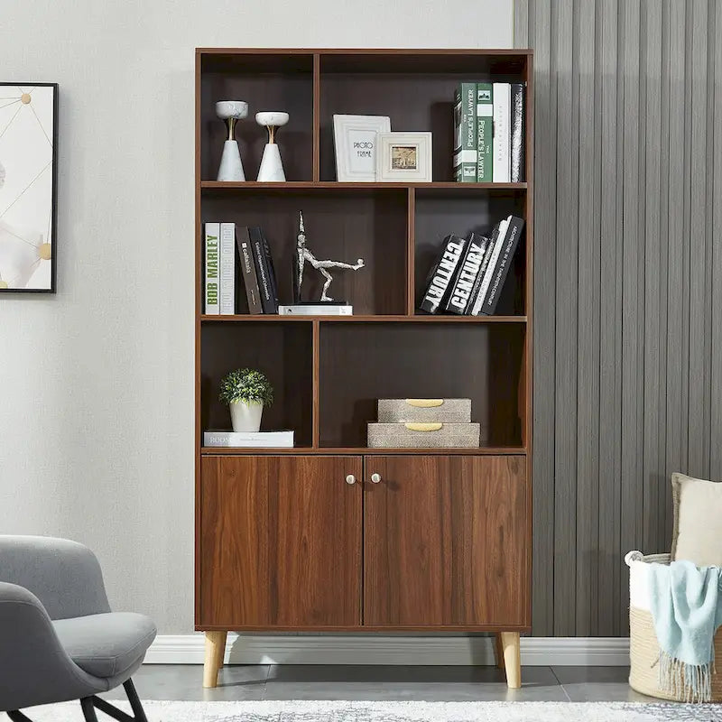 Bookcase,Bookshelf with Doors