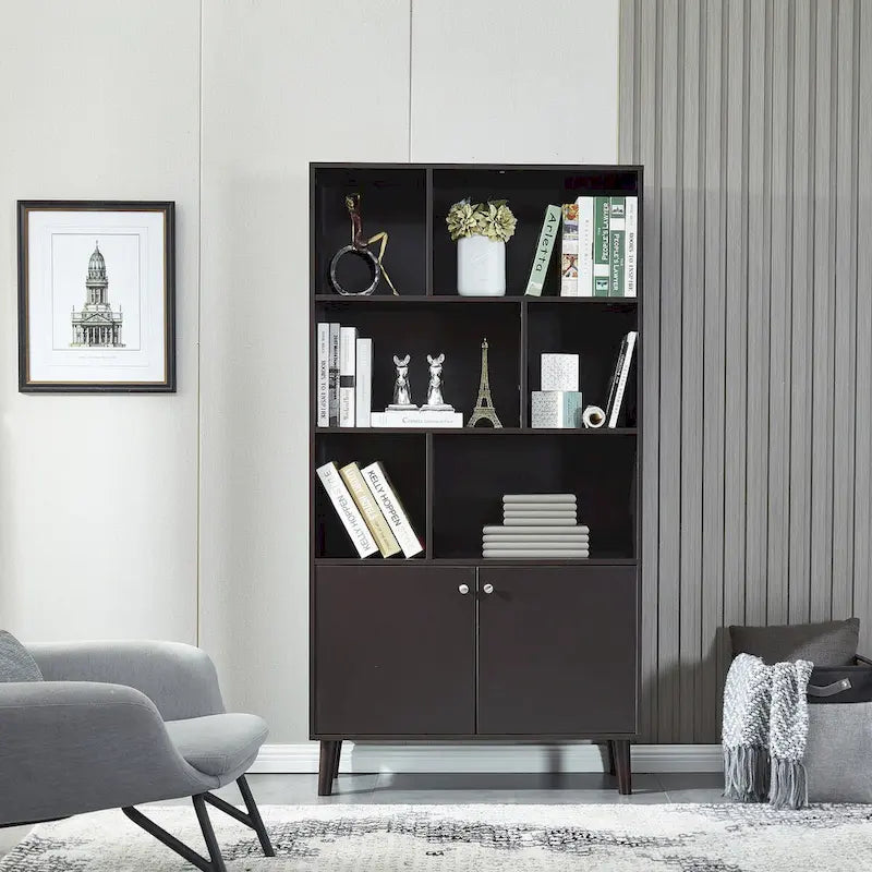 Bookcase,Bookshelf with Doors