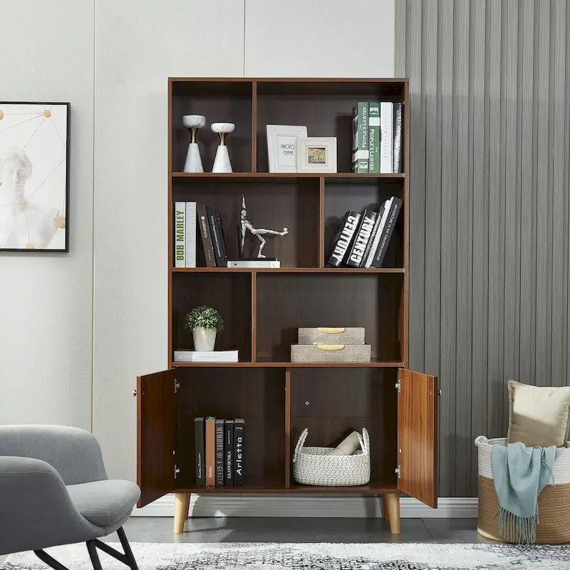 Bookcase,Bookshelf with Doors