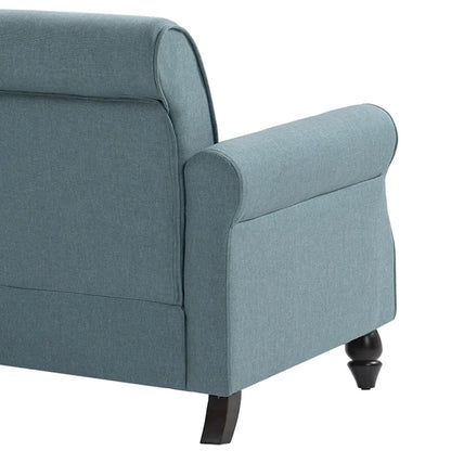 Modern 73 Nailhead Trim Loveseat Sofa