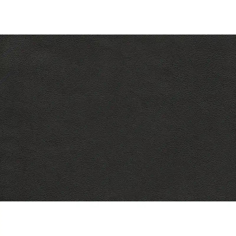 Sofy 27 Inch Ottoman, Dark Gray Top Grain and Faux Leather, Solid Wood