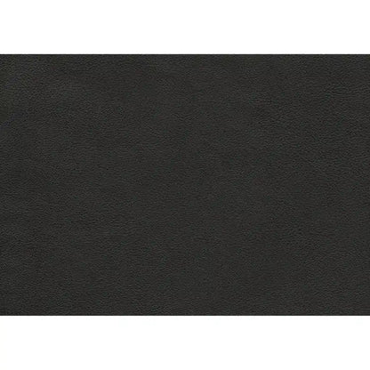 Sofy 27 Inch Ottoman, Dark Gray Top Grain and Faux Leather, Solid Wood