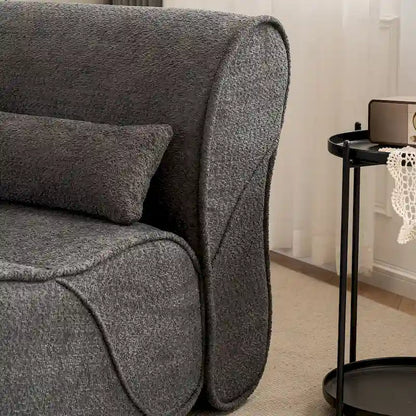 Soft Pellet Velvet Recliner, Comfortable Lounge Chair with Waist Pack Padding, Ideal for Living Room, Bedroom or Office