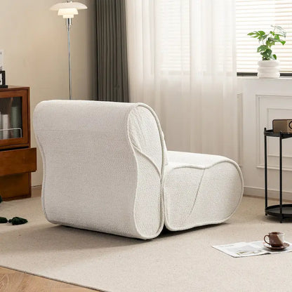 Soft Pellet Velvet Recliner, Comfortable Lounge Chair with Waist Pack Padding, Ideal for Living Room, Bedroom or Office