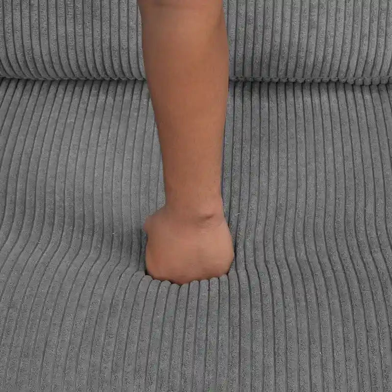 L-shaped Sofa Sectional Sofa with Two USB Ports and Two Power Sockets, a Storage Drawer and a Reversible Chaise Lounge