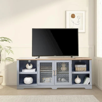 Roomfitters Modern Farmhouse TV Media Stand, Barn-Inspired Home Entertainment Console