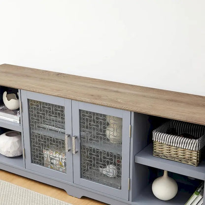 Roomfitters Modern Farmhouse TV Media Stand, Barn-Inspired Home Entertainment Console