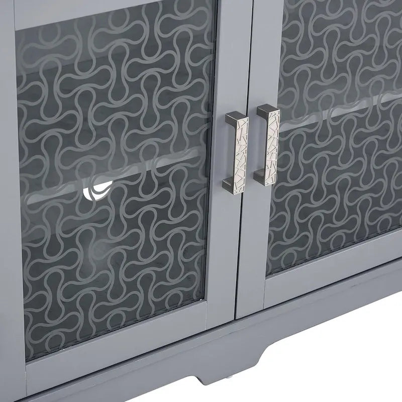 Roomfitters Modern Farmhouse TV Media Stand, Barn-Inspired Home Entertainment Console