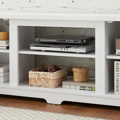 Roomfitters Modern Farmhouse TV Media Stand, Barn-Inspired Home Entertainment Console