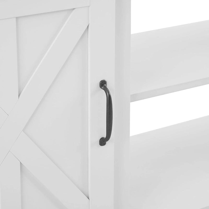 Roomfitters Modern Farmhouse TV Media Stand, Barn-Inspired Home Entertainment Console