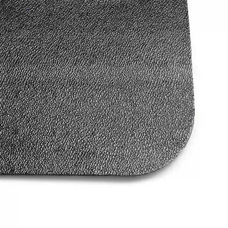 Advantagemat Black Vinyl Lipped Chair Mat for Hard Floor - 45 x 53