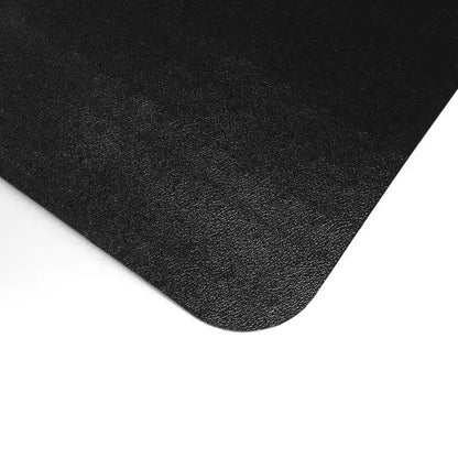 Advantagemat Black Vinyl Lipped Chair Mat for Hard Floor - 45 x 53