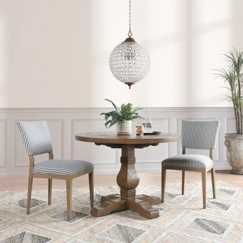 Classic Home Phillip Upholstered Dining Chair (Set of 2)