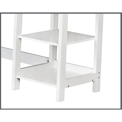 Saint Birch Finley White 59-inch L-Shape Desk