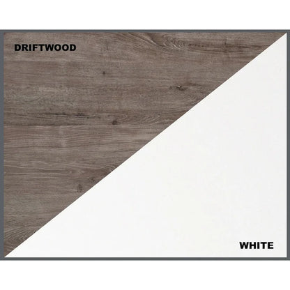 Saint Birch Finley White 59-inch L-Shape Desk