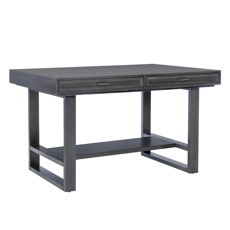 Wilson Grey Wooden Counter Height Dining Table with Storage