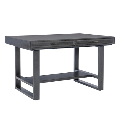Wilson Grey Wooden Counter Height Dining Table with Storage