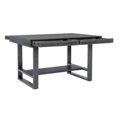 Wilson Grey Wooden Counter Height Dining Table with Storage