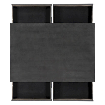 Wilson Grey Wooden Counter Height Dining Table with Storage