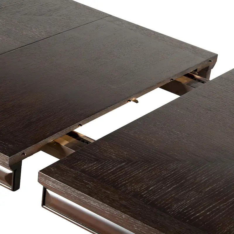 Furniture of America Chase Modern 90-inch Wood Extendable Dining Table with 18-inch Leaf