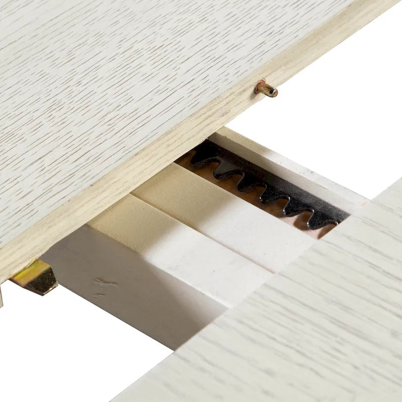 Furniture of America Chase Modern 90-inch Wood Extendable Dining Table with 18-inch Leaf